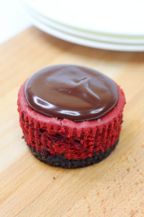 Red velvet chocolate ganache